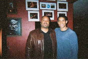 Hangin out with Stanley Jordan after opening inside Fox Theatre-Boulder, CO 1-12-05
