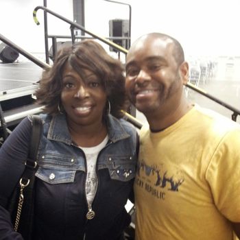 DJ Tron with Angie Stone
