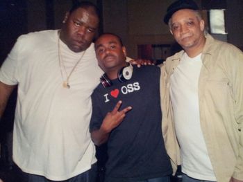 DJ Tron with Bizmarkie and DJ Red Alert
