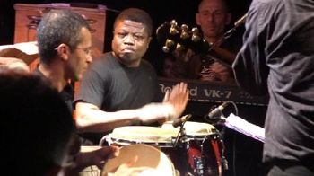 Willie Quist and Luis Arrambari on percussion.

