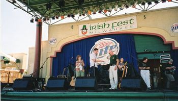 On stage at Irish Fest
