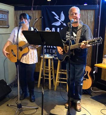 Playing at the Beach Hut Deli
