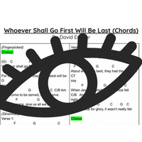 Whoever Shall Go First PDF Chord Page