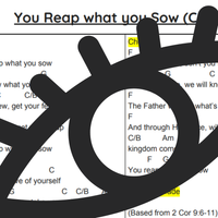 You Reap What You Sow PDF Chord Page
