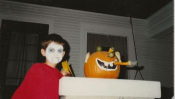 Todd on Halloween, year unknown. Probably 1987

