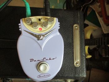 Danelectro delay pedal. Had it for years. Mainly used with the Fender Princeton amp.
