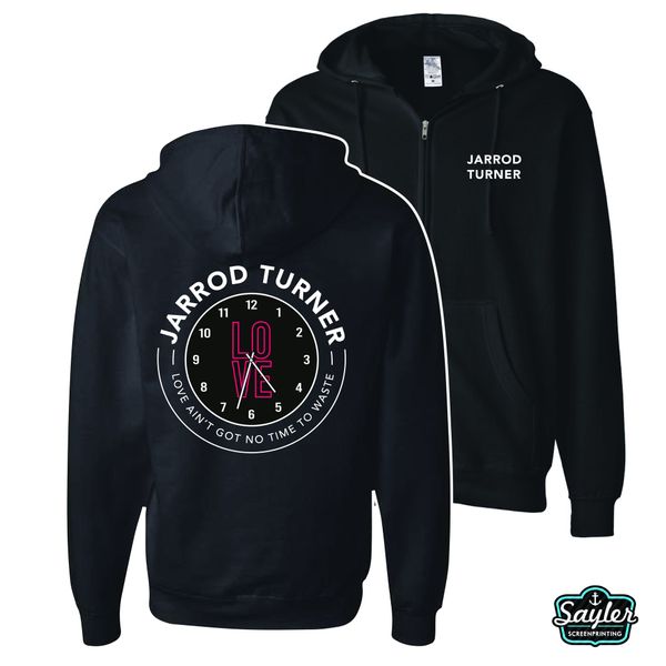 Love Clock Zip Up Hoodie