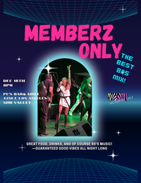 Memberz Only @ PC’s Bar & Grill!