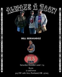 Always a Hoot! at McMenamins Al’s Den with special guest Bill Hernandez