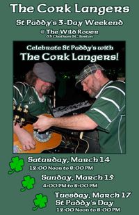 St Paddy's 3-Day Weekend with The Cork Langers at The Wild Rover (Day One)