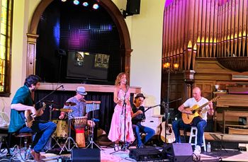 Singer and Dancer Sally DeCarolis performs with the band in Rochester
