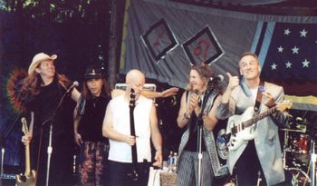 Taking a bow after headlining the Oregon Country Fair
