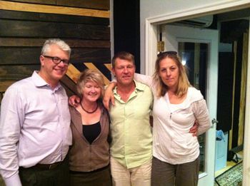 Matt Wilson, Dena DeRose, Martin Wind, Ingrid Jensen, Recording session of "United"
