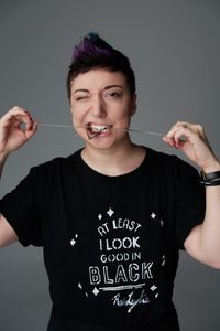 "At Least I Look Good in Black" T-shirt