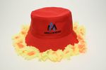 ANGELA M RED BUCKET HAT