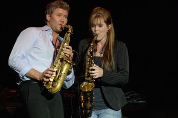 Performing with Michael Lington
