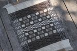 Handwoven Table Mat - Black and White 