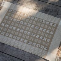 Handwoven Table Mat - Two Tone