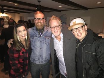 Great night at the Food For The Hungry Christmas dinner. Got a chance to hang with some guys I played some shows with from my Brian White & Justice days. Davey and Sam from Bleach..Great hang..
