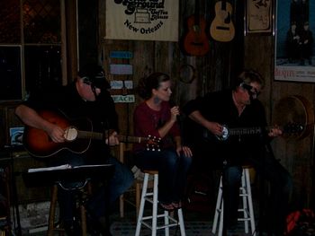 Pete Sallis , Karyn and I at "Common Grounds " in New Orleans
