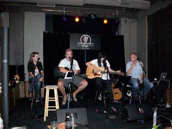 Karyn , Kylie , Me , & Kyle at the Listening Room
