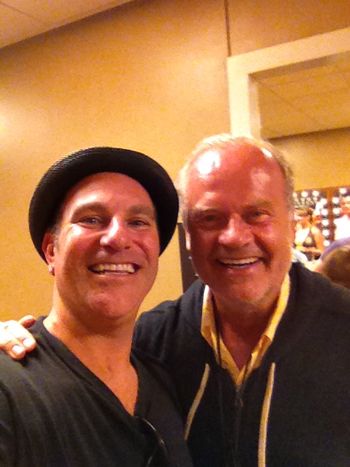 Backstage partying with Kelsey Grammer

