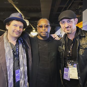 Namm 2020 at the Gibson party, with new friends Danie  Pearson & Rolling Stones bassist Darryl Jones
