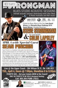 Steve Strongman Blues Studio Acoustic Sessions with Special Guest Sean Pinchin