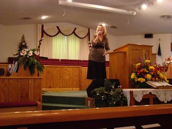 singing "Something Got A Hold of Me" at Duval Station Baptist Church in Jacksonville Florida
