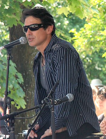 On stage at the Tremblant Blues Festival
