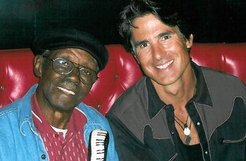 With Pinetop Perkins at our performance for Rich DelGrosso's CD release party
