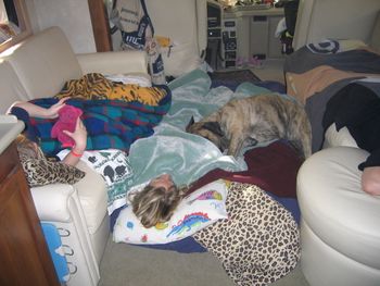 Nascar sleeping arrangements.
