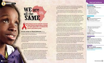 "We Are The Same" Spread Scholastic Books
