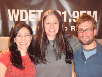 WDET recording studio Detroit, MI w/ Ann Delisi & Joe Pytel
