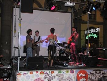 performing in Florence, Italy (2009)
