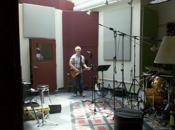 Recording the debut CD at Q Division
