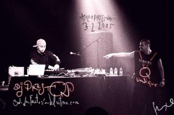 Q-unique & DJ Presto One in Barcelona Spain 2005
