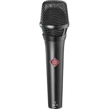 This Neumann KMS 105 is what Jeff uses in quiet environments when performing with an acoustic guitar.
