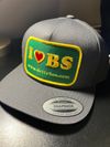I ❤️ BS hat with sewn patch