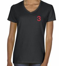 Ladies Team Jesus #3 (Black and Red) 