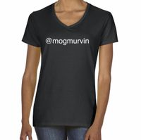 Ladies @mogmurvin Support T (Black and White)