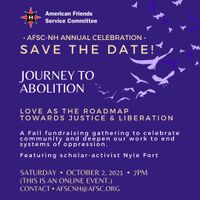 SAVE THE DATE: AFSC-NH Annual Celebration!
