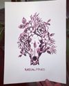 Fox Skull Poster