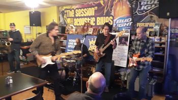 Feb 2020 Country Store. Dan, Bennett, Bredt, RG and Pete Kanaras
