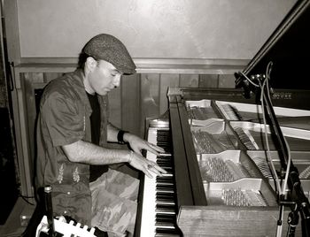 Heath De Fount-Haberlin on the Baldwin Grand Piano at In The Pocket Studio in Forestville, California.
