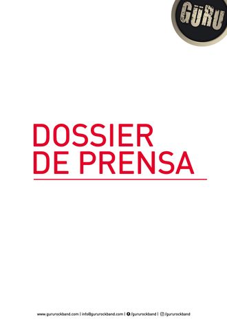 GÜRU DOSSIER PRENSA ESPAÑOL