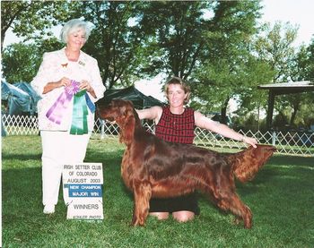 Bagger finishing his championship at 15 months old.
