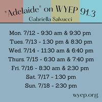 "Adelaide" on WYEP 91.3 