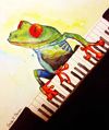 Jerry Lee Frog - Signed Professional Giclee on Canvas