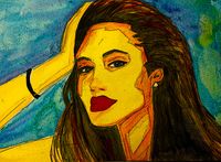 Angelina - LARGE Hand Signed & Numbered Giclee on Canvas